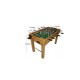 Futbolo mėgėjams MS futbolo stalas 121 x 101 x 80 cm