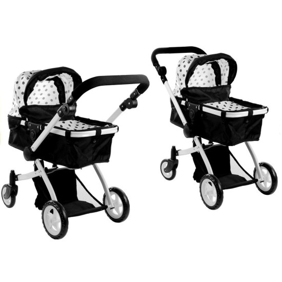 Lėlių vežimėlis su priedais Alice 2in1