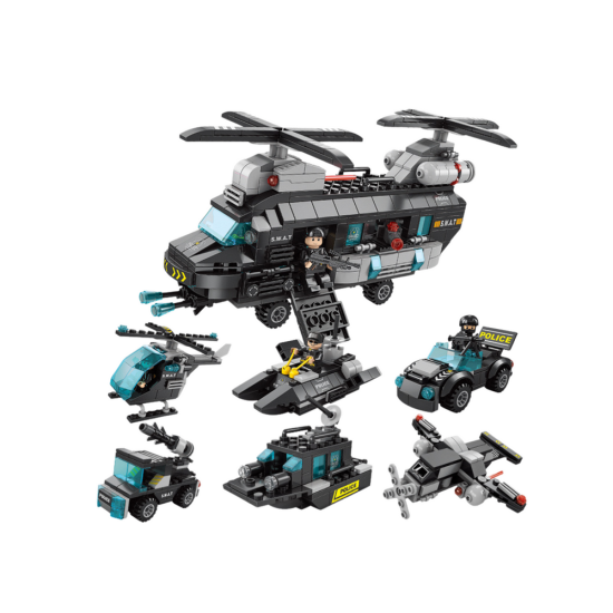 Lavinamasis konstruktorius Super Police, 456 dalys 3in1