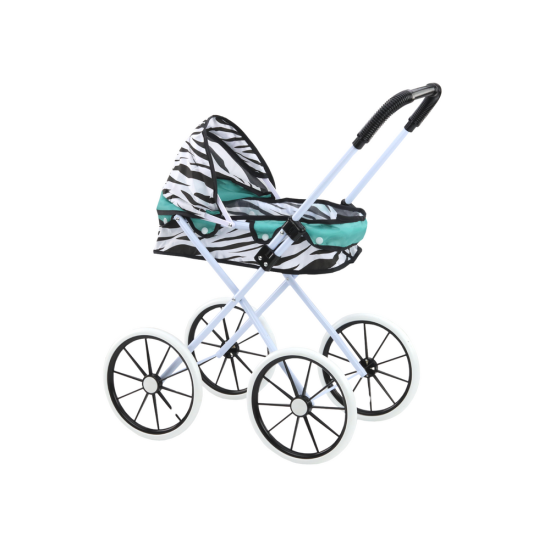 Lėlių vežimėlis "Alice Retro", Zebra Turkus
