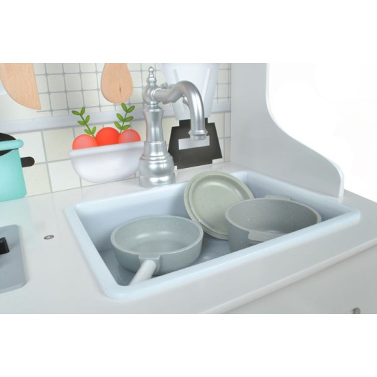 Daugiafunkcinė moderni medinė virtuvėlė Play Kitchen