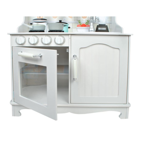 Daugiafunkcinė moderni medinė virtuvėlė Play Kitchen