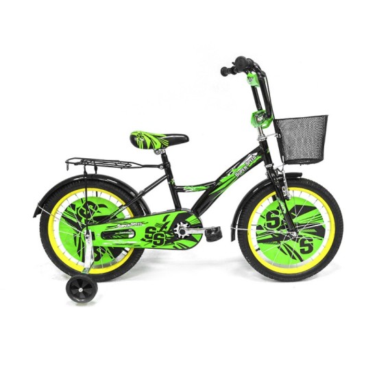 Dviratis Super Speed II 18" (žalia/juoda) 