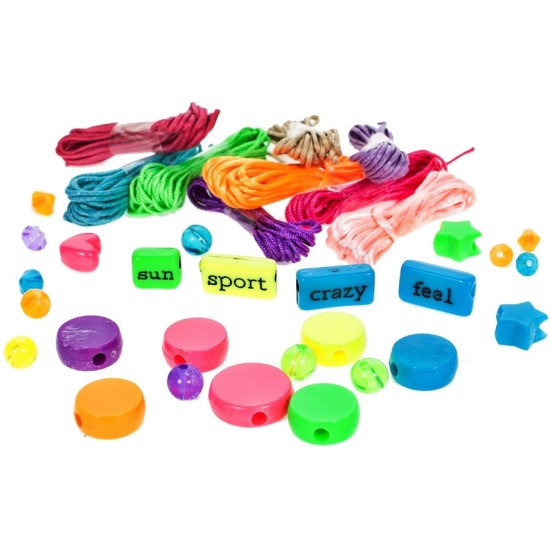 Papuošalų gamybos rinkinys message beads