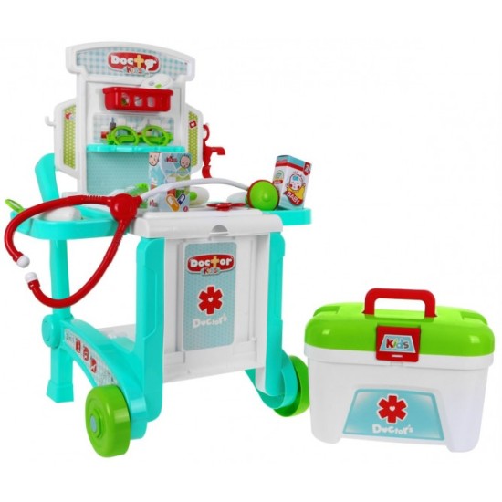 Gydytojo rinkinys su vežimėliu 3in1 "Little doctor"
