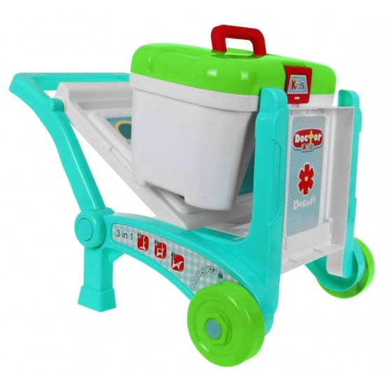 Gydytojo rinkinys su vežimėliu 3in1 "Little doctor"