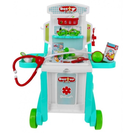 Gydytojo rinkinys su vežimėliu 3in1 "Little doctor"