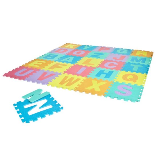 Minkštas EVA Edukacinis Kilimėlis - Dėlionė (puzzle) 36 dalys  14 cmX14cm.