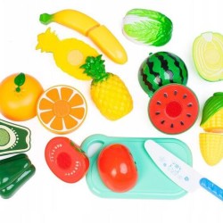 Žaislinės pjaustomos daržovės ir vaisiai ECO