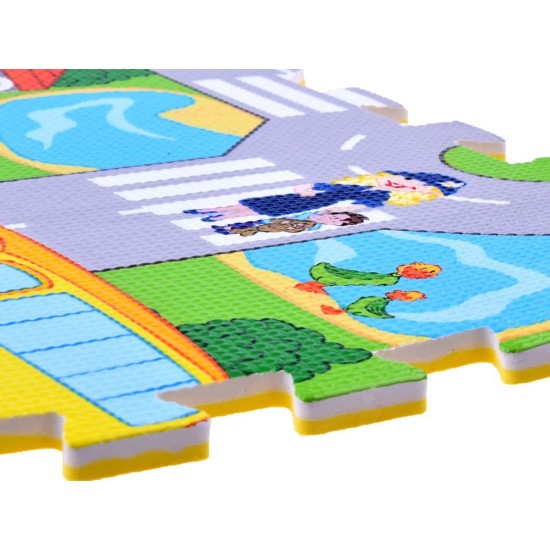 Minkštas EVA Edukacinis Kilimėlis - Dėlionė (puzzle) 4 dalys  60cmX60cm