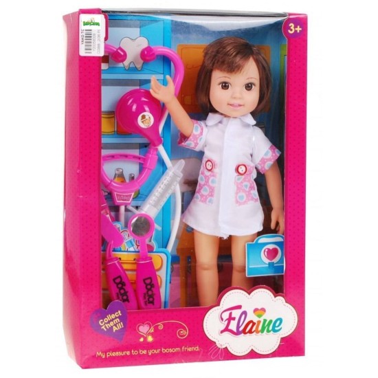 Lėlytė Elaine slaugytoja 31cm.