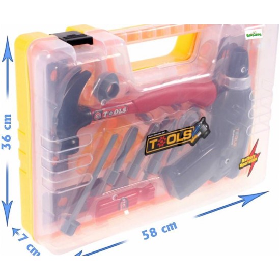 Žaislinis meistro rinkinys lagaminėlyje "TOOLS"