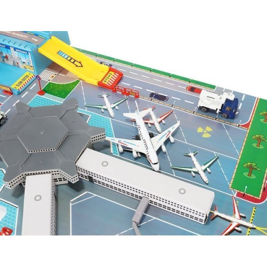 Lavinamasis Žaidimų Kilimėlis 95x60 cm. su priedais "Airport"