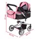 Lėlių vežimėlis su krepšiu Princess 2in1