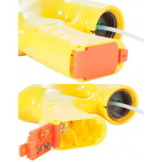 Automatinis muilo burbulų šautuvas Bubble Gun grojantis su švieselėmis 