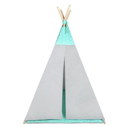 Žaidimų palapinė tipis WIGWAM su minkštu kilimėliu ir 3 pagalvėlėmis 