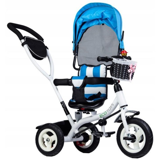 Vaikiškas triratukas Ecotoys Blue/White