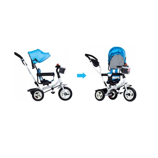 Vaikiškas triratukas Ecotoys Blue/White