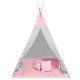 Žaidimų palapinė tipis WIGWAM su minkštu kilimėliu ir 3 pagalvėlėmis Rose