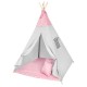 Žaidimų palapinė tipis WIGWAM su minkštu kilimėliu ir 3 pagalvėlėmis Rose