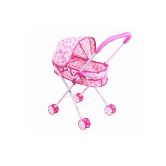 Lėlių vežimėlis HOT PINK 53cm.