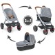 Lėlių vežimėlis su lopšiu Smoby Maxi - Cosi Quinny 3 in 1 Grey