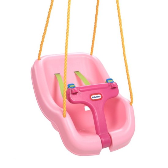 Little Tikes vienvietės plastikinės sūpynės 2in1 Rose