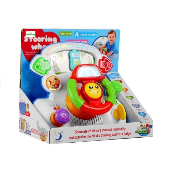Interaktyvus vairas su muzikėlėmis ir garsais STEERING WHEEL