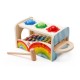Medinis vaikiškas metalofonas su plaktuku ir kamuoliukais „RAINBOW“ 