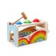 Medinis vaikiškas metalofonas su plaktuku ir kamuoliukais „RAINBOW“ 