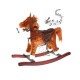  Muzikinis supamas arkliukas mažiesiems rudas 73cm