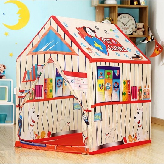 Vaikiška palapinė Naminių gyvūnėlių klinika 102 cm.