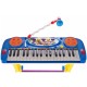 Pianinas sintezatorius su mikrofonu, kėdute ir 37 klavišais - mėlynas
