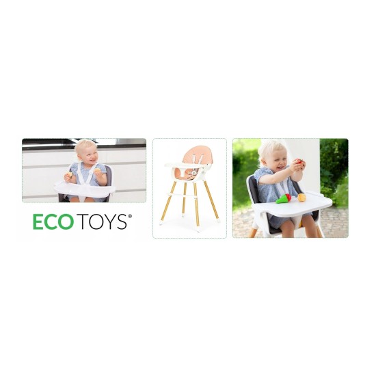 Maitinimo kėdutė Ecotoys Rose New 2in1