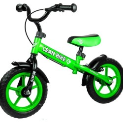 Balansinis dviratukas žalias Mario su stabdžiais