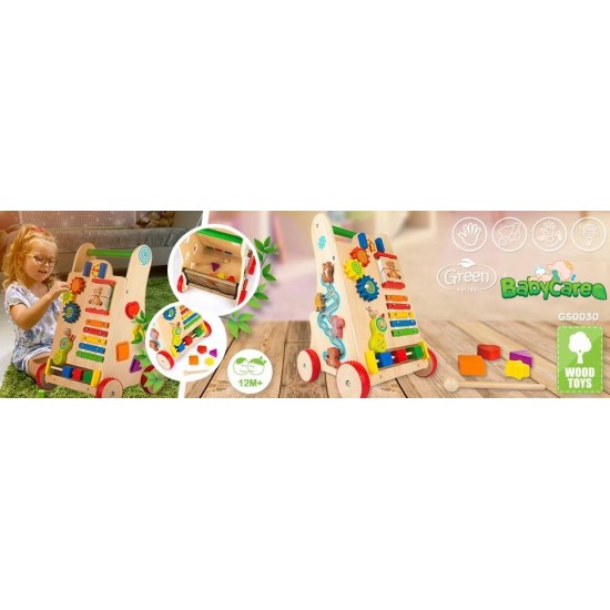 Medinis stumdukas su metalofonu ir kaladėlėmis Green series