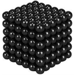 Magnetiniai rutuliukai 216 vnt. 5mm. "Juoda"
