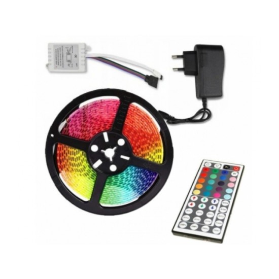 RGB Juosta 5 metrų 300 vnt. LED multichip