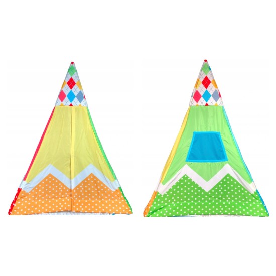 Žaidimų palapinė – lavinimo kilimėlis, tipis WIGWAM 2in1