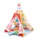 Žaidimų palapinė – lavinimo kilimėlis, tipis WIGWAM 2in1