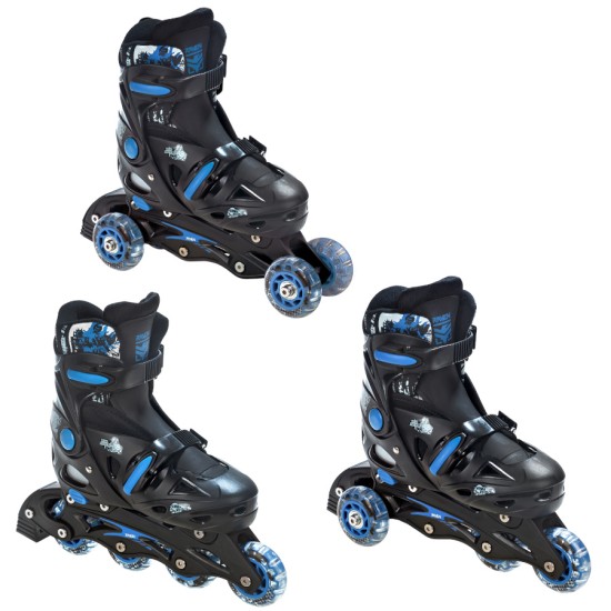 Riedučiai 3in1 Raven Singer Black/Blue 29-32