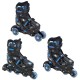 Riedučiai 3in1 Raven Singer Black/Blue 29-32