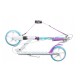 Aliuminis paspirtukas RAVEN PASTELLE PRO su dideliais 20 cm. ratais Handbrake and front suspension