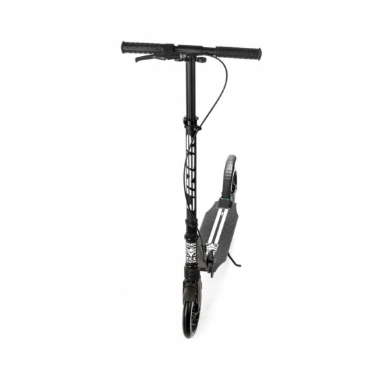 Aliuminis paspirtukas RAVEN STRAIGHT BLACK PRO su dideliais 20 cm. ratais Handbrake and front suspension