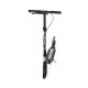 Aliuminis paspirtukas RAVEN STRAIGHT BLACK PRO su dideliais 20 cm. ratais Handbrake and front suspension