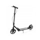 Aliuminis paspirtukas RAVEN STRAIGHT BLACK PRO su dideliais 20 cm. ratais Handbrake and front suspension
