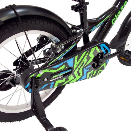 Dviratis 4KIDS Blaze 16" (juoda/mėlyna)