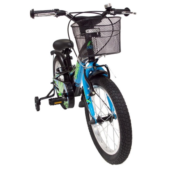 Dviratis 4KIDS Blaze 16" (juoda/mėlyna)