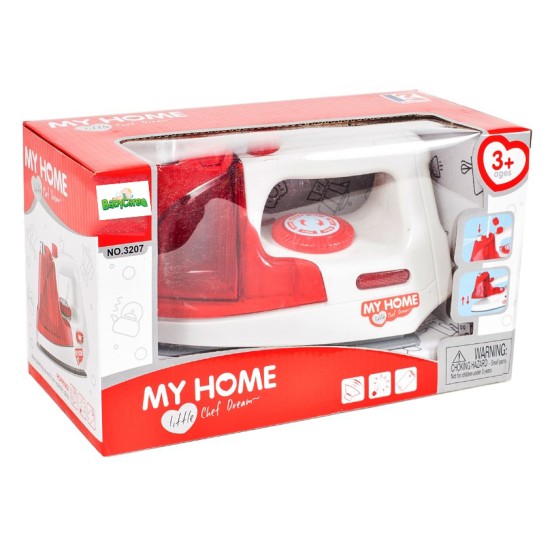 Vaikiškas lygintuvas "MY HOME" su šviesa ir vandeniu