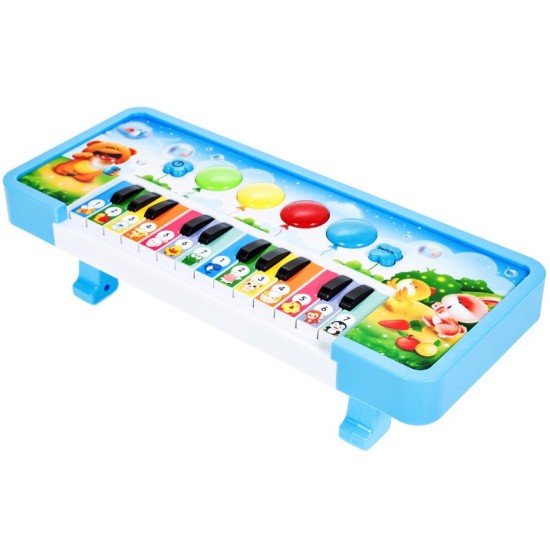 Lavinamasis Muzikinis Pianinas Su Gyvūnais - mėlynas